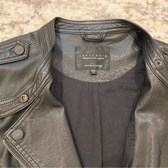 Sanctuary Vegan Leather Jacket - Picture 2 of 9